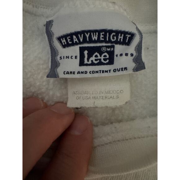 Vintage Germany Deutschland Lee Heavyweight L White Crewneck - Picture 2 of 8